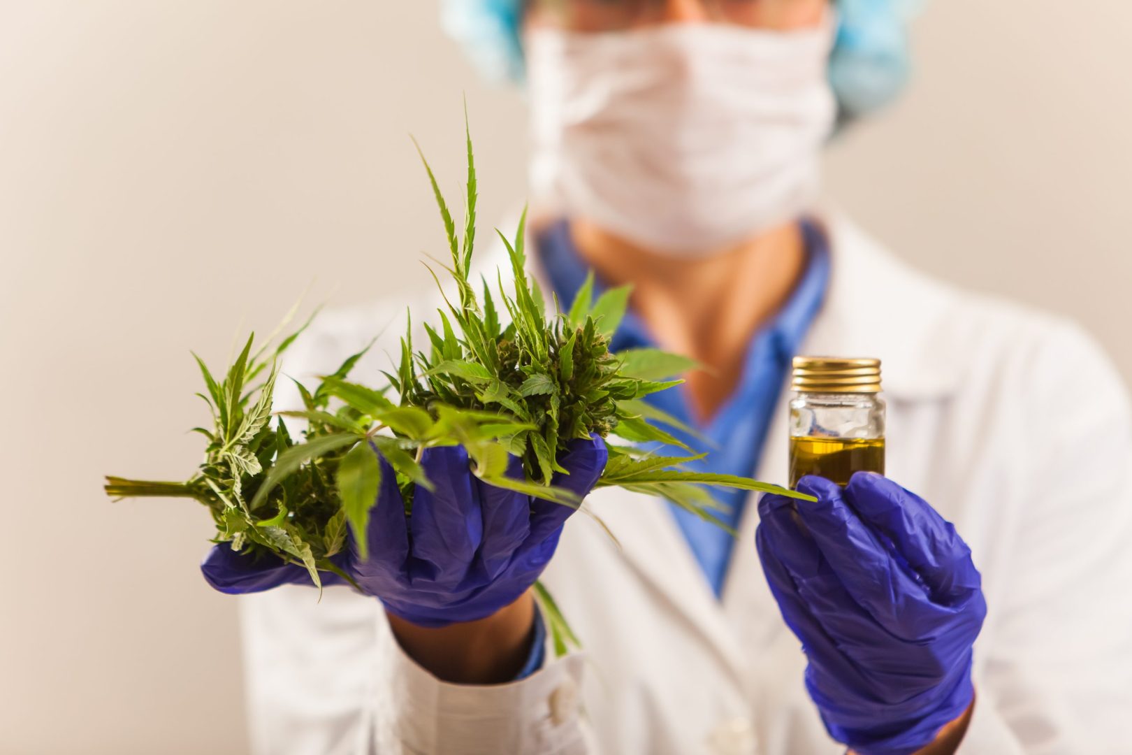 Medizinische Cannabisblüten und -öl